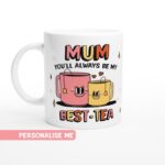 Custom Mum Mug, Personalized Gift For Mum, Ceramic Coffee Cup, Cute Mum Mug, Customised Best Mum Mug, Gift For Mum, Mum Mug, Christmas Gift