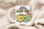 Custom Best Friend Mug, Bestie Christmas Cup Personalized, Best Friend Friendship mug, Friends Mug, Friend Christmas present, Xmas Gift - Image 5