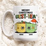 Custom Best Friend Mug, Bestie Christmas Cup Personalized, Best Friend Friendship mug, Friends Mug, Friend Christmas present, Xmas Gift