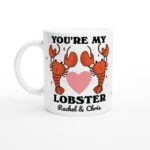 Custom Lobster Mug, Youre my Lobster Quote Mug, Personalized Couples Wedding Cup, Lobsters in Love, Cute Valentines Anniversary Gift Idea - Image 5