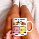 Custom Best Friend Mug, Bestie Ceramic Cup Personalized, Best Friend Friendship mug, Friends Mug, Friend Birthday present, Christmas Gift - Image 2