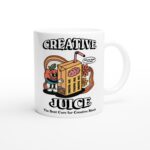 Retro Creative Juice Coffee Mug, Groovy Colorful Mug, Coffee Lover Gift Idea, 80s Retro Quote, Artist Gift Mug, Aesthetic Ceramic Cup - Image 7