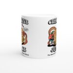 Retro Creative Juice Coffee Mug, Groovy Colorful Mug, Coffee Lover Gift Idea, 80s Retro Quote, Artist Gift Mug, Aesthetic Ceramic Cup - Image 6