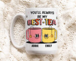 Custom Best Friend Mug, Bestie Ceramic Cup Personalized, Best Friend Friendship mug, Friends Mug, Friend Birthday present, Christmas Gift