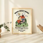 CUSTOM Home Owner Gift, Housewarming Gift, Our First Home Sign, Home Sweet Home Print, Couples Wedding Gift, Realtor Closing Gift, UNFRAMED - Image 3