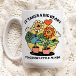 Cute Teacher Mug, It takes a big heart Mug , Thank You Gift For Primary Teacher, Nursery, End Of School, Appreciation Gift, Gifts under 20