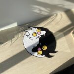 Handmade Yin Yang Cat Rug: Acrylic Tufted Cartoon Carpet - Image 4
