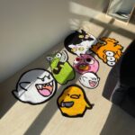 Handmade Yin Yang Cat Rug: Acrylic Tufted Cartoon Carpet - Image 3