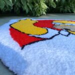Tufted Cartoon Non-slip rug, Living room floor mat, Teenage Room Bedroom  Decor,  Cartoon Lover Gift, Fluffy Rug, Handmade Rug - Image 5