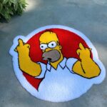 Tufted Cartoon Non-slip rug, Living room floor mat, Teenage Room Bedroom  Decor,  Cartoon Lover Gift, Fluffy Rug, Handmade Rug - Image 7