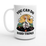 Cute Goose Cottagecore Coffee Mug, Positive Quote, Retro Teacher Cup, Hippie Office Gift Idea, Cottagecore Kitty Mug, Cute Novelty Gift - Image 6
