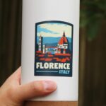 Florence Italy Sticker, Waterproof Luggage Travel Stickers, Europe Stickers, Vinyl Water Bottle Stickers, Fun Travel Stickers For Laptop - Image 2