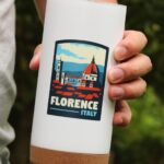 Florence Italy Sticker, Waterproof Luggage Travel Stickers, Europe Stickers, Vinyl Water Bottle Stickers, Fun Travel Stickers For Laptop - Image 6