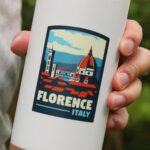 Florence Italy Sticker, Waterproof Luggage Travel Stickers, Europe Stickers, Vinyl Water Bottle Stickers, Fun Travel Stickers For Laptop - Image 4