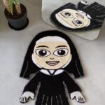Transforming Handmade Halloween Nun Rug, Gift idea home decor, Ready to Ship! - Image 2