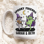 Custom Best Friend Halloween Mug, Bestie Cup Personalized, Best Friend Friendship Mug, Friend Birthday present, Fall Gifts, Spooky Friends