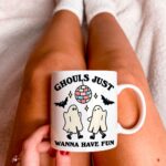 Disco Ghosts Halloween Mug, Bestie Cup Retro Quote, Ghould just wanna have fun, Friend Birthday present, Fall Gifts, Spooky Friends - Image 5