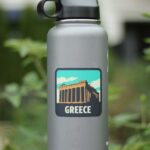Greece Sticker, Waterproof Travel Sticker, Water Bottle Sticker, Luggage Sticker, Laptop Sticker - Image 3