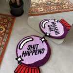 Handmade Halloween Themed Rug, Magic Ball Tufted Rug, Non-slip rug