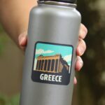 Greece Sticker, Waterproof Travel Sticker, Water Bottle Sticker, Luggage Sticker, Laptop Sticker - Image 2