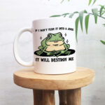 Funny Frog Coffee Mug, Self Deprecating Humor Ceramic Cup, Frog Lover Gift, Colleage Work Gift, Secret Santa, Stocking Filler, Novelty Gift - Image 5