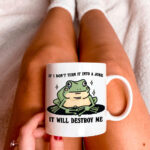 Funny Frog Coffee Mug, Self Deprecating Humor Ceramic Cup, Frog Lover Gift, Colleage Work Gift, Secret Santa, Stocking Filler, Novelty Gift - Image 3