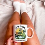Frog Coffee Mug, its okay to not be okay Ceramic Cup, Frog Lover Gift, Therapist Gift Idea, Self care mental health Mug, Thoughtful Gift - Image 5