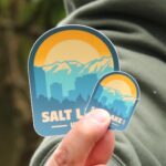 Salt Lake City Utah Sticker, Fun Travel Laptop Sticker, Cute Waterproof Water Bottle Sticker, Dishwasher Safe Vinyl Sticker, US State Decal - Image 2