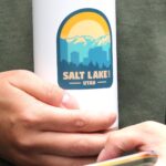 Salt Lake City Utah Sticker, Fun Travel Laptop Sticker, Cute Waterproof Water Bottle Sticker, Dishwasher Safe Vinyl Sticker, US State Decal - Image 5