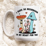 Mushroom Love Mug, Cute Couples Anniversary Cup, Mushroom Lover Gift, Cute Valentines Anniversary Gift Idea, Cottagecore Mushroom Gift