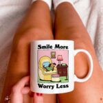 Cute Dog Self Love Juice Coffee Mug, Doggy Colorful Mug, Dog Lover Gift Idea, Self Care Retro Quote, Pink Gift Mug, Aesthetic Ceramic Cup - Image 5