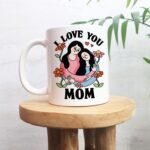 I love you Mom Mug, Cute Gift For Mum, Ceramic Coffee Cup, Mothers Day Mug, Gift for Mother from Daughter, Best Mom Mug, Gift For Mom, Mum - Image 5