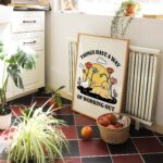 Dog and Goose Home Print, Retro Positivity Poster, Positive Posters, Labrador golden Retriever, Living Room Dorm Decor Posters, UNFRAMED - Image 3