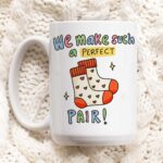 Perfect Pair Cute Mug, Cute Couples Anniversary Cup, Funny Husband Wife Gift, Cute Colleage Anniversary Gift Idea, Gifts under 20 For him