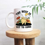 Cute Dog Self Love Coffee Mug, Doggy Golden Retriever Labrador Mug, Dog Lover Gift Idea, Retro Quote, Cute Gift Mug, Aesthetic Ceramic Cup - Image 3