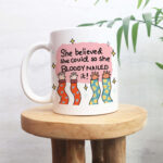 She believed she could Mug, Graduation Job Promotion Gift, Appreciation Mug, Congrats  Gift, Positivity,Best Friend Gift, Ceramic Cup - Image 3