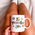 I Tolerate You Funny Gift Mug, Funny Doodle Mug, Colorful Cup, Colleage Sibling Brother Sister Gift Mug, Cute Humor Gift, Offensive Mug - Image 3