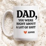Dad You Were Right Mug Funny Fathers Day Gifts Dads Birthday Coffee Mug for Dad Funny Mugs for Dad Best Dad Ever Gifts Dad Custom Coffee Cup