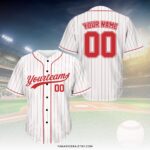 Personalized Name Team,Custom Stripe Line Color Baseball Jersey For Baseball Fans,Custom Number Baseball Team Jersey,Couple Jersey