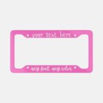 Custom Aluminum License Plate Frame Set: Personalized Car Decor Set 2 - Image 8