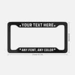 Custom Aluminum License Plate Frame Set: Personalized Car Decor Set 2 - Image 3