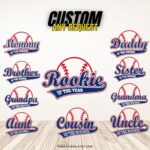 Rookie of The Birthday Jersey Shirt, Rookie Baseball Birthday Jersey Rookie Family Jersey, First Birthday Boy Shirt, Mom Baseball Jersey B68 - Image 3
