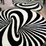 Optical illusion Tufted Rug, Mysterious rug, Living room floor mat, Gift for Him, Custom Area Rug, Abstract Rug Gift, House warming Gift - Image 4