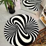 Optical illusion Tufted Rug, Mysterious rug, Living room floor mat, Gift for Him, Custom Area Rug, Abstract Rug Gift, House warming Gift - Image 7