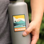 Nicaragua Sticker, Waterproof Travel Sticker Luggage, Vinyl Stickers For Laptop, Water Bottle Travel Decal, Dishwasher Safe Sticker - Image 3