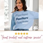 Custom Hockey Sweatshirt Personalized Team Name Shirt for Hockey Mom Gameday Crewneck for Hockey Dad Matching School Team Mascot Sweater - Image 6