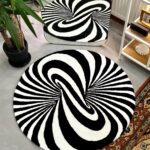 Optical illusion Tufted Rug, Mysterious rug, Living room floor mat, Gift for Him, Custom Area Rug, Abstract Rug Gift, House warming Gift - Image 3