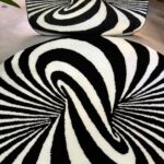 Optical illusion Tufted Rug, Mysterious rug, Living room floor mat, Gift for Him, Custom Area Rug, Abstract Rug Gift, House warming Gift - Image 8