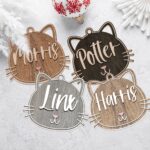 Personalized Cat Ornament for Pet Christmas Gift, Custom Christmas Cat Gift for Cat Lover, Christmas Ornament for Cat Owner Gift for Xmas
