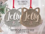 Personalized Cat Ornament for Pet Christmas Gift, Custom Christmas Cat Gift for Cat Lover, Christmas Ornament for Cat Owner Gift for Xmas - Image 5